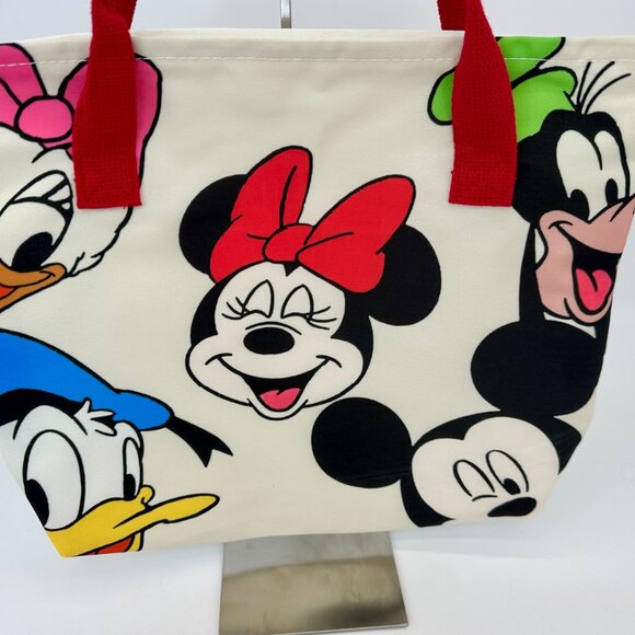 NEW Cartoon Character Canvas Tote Bag Mickey Minnie Goofy Donald Daisy Print - Picture 9 of 9